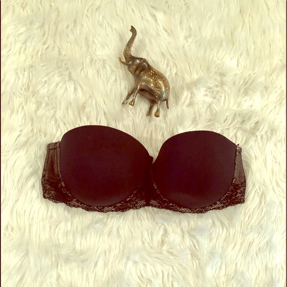 torrid Other - Torrid 40DD Blush & Black Lace Strapless Bra